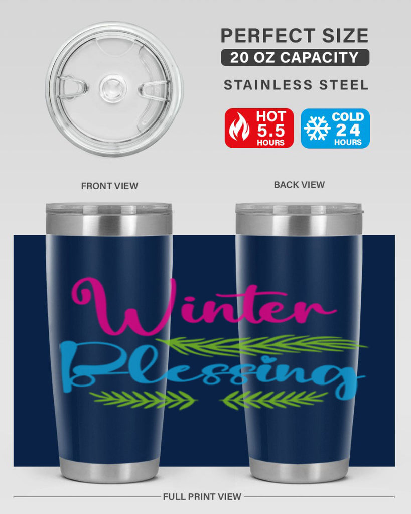 Winter Blessing 486#- winter- Tumbler