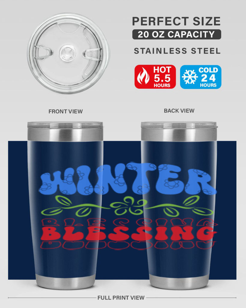 Winter blessing 487#- winter- Tumbler