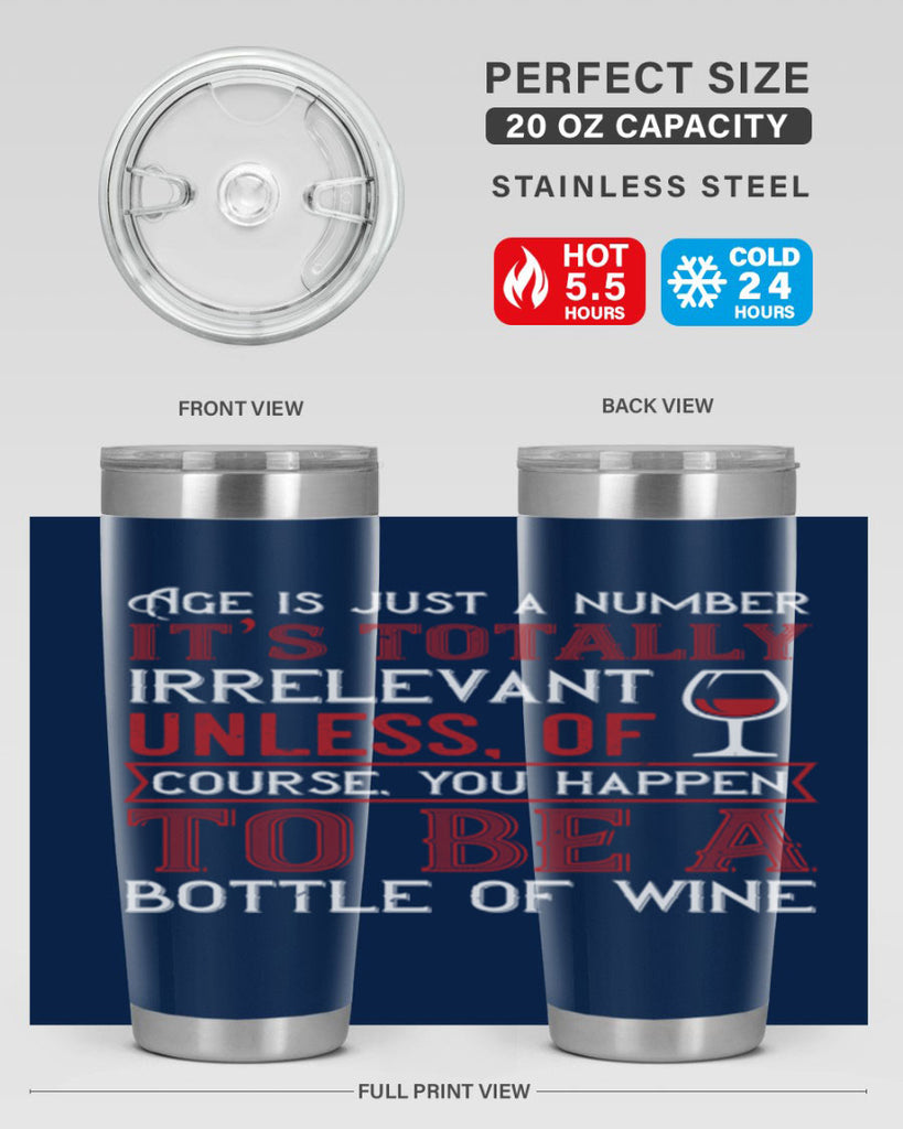 age is just a number its totaly 92#- wine- Tumbler