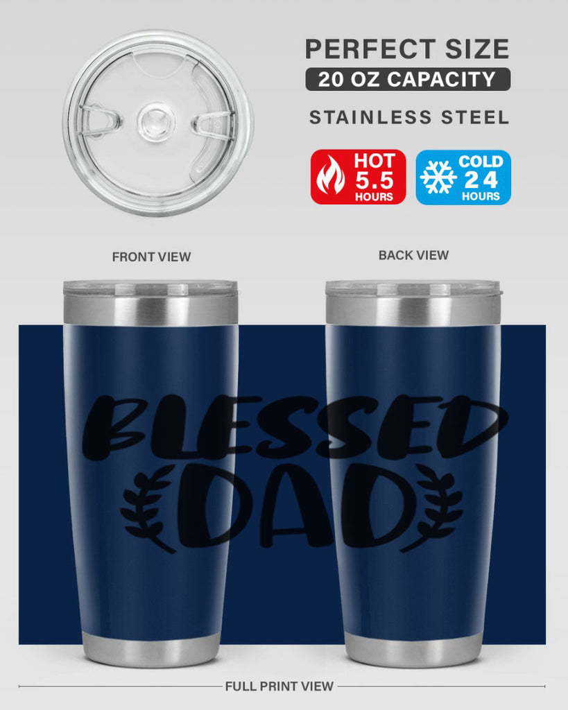 blessed dad 36#- dad- Tumbler