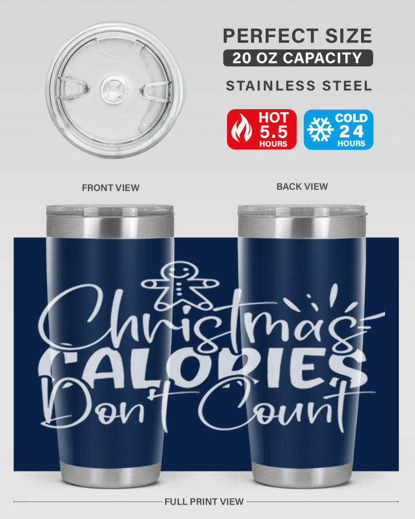 christmas calories dont count 45#- kitchen- Tumbler