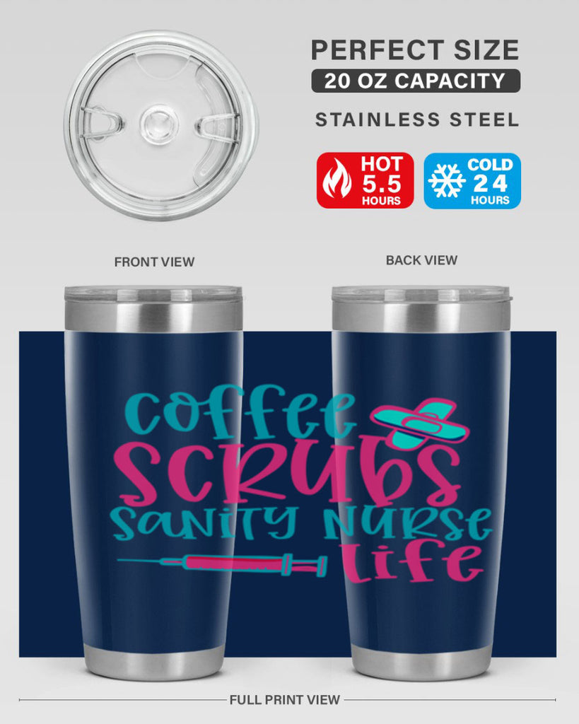 coffee scrubs sanity nurse life Style 390#- nurse- tumbler