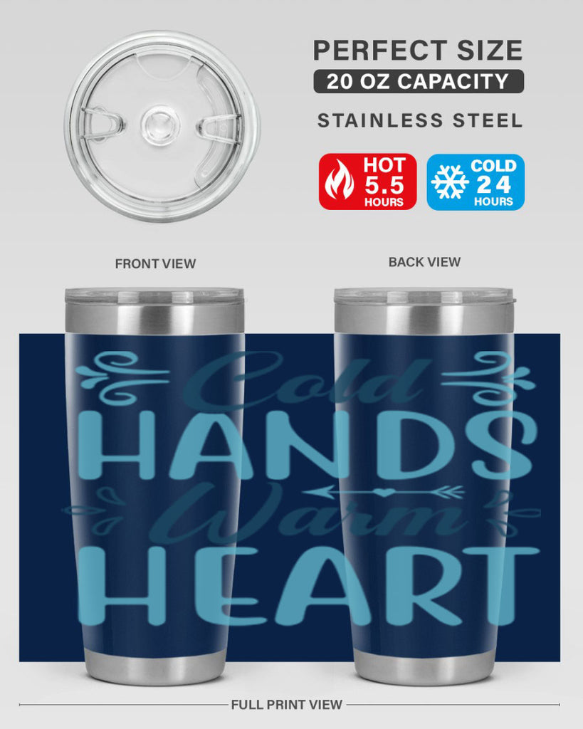 cold hands warm heart 50#- winter- Tumbler