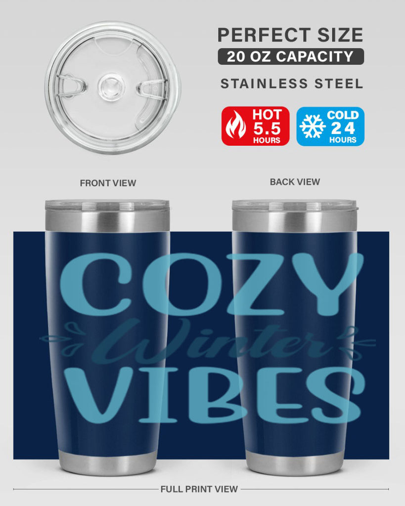 cozy winter vibes 65#- winter- Tumbler