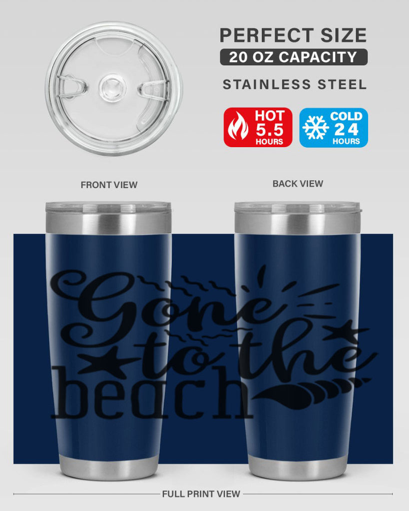 gone to the beach Style 100#- summer- Tumbler