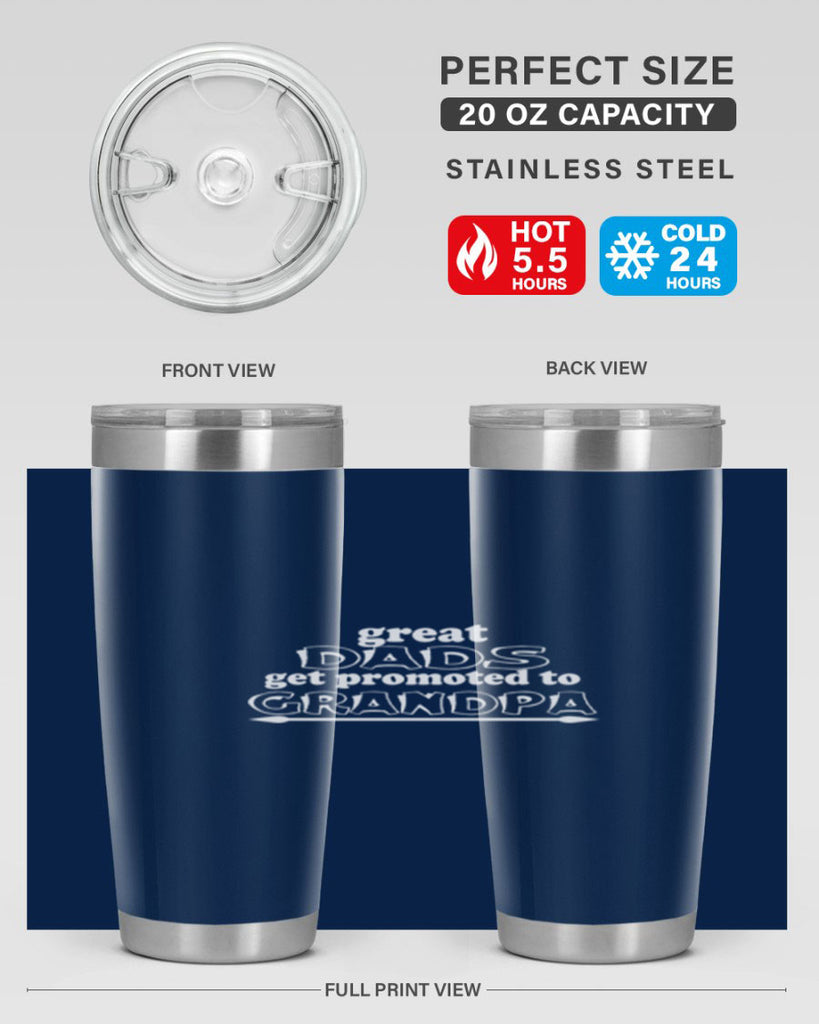 great dads get promoted to 10#- dad- Tumbler