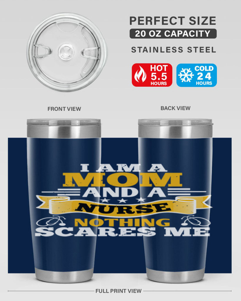 i am amom and a nurse Style 396#- nurse- tumbler