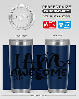 i am awesome Style 19#- autism- Tumbler