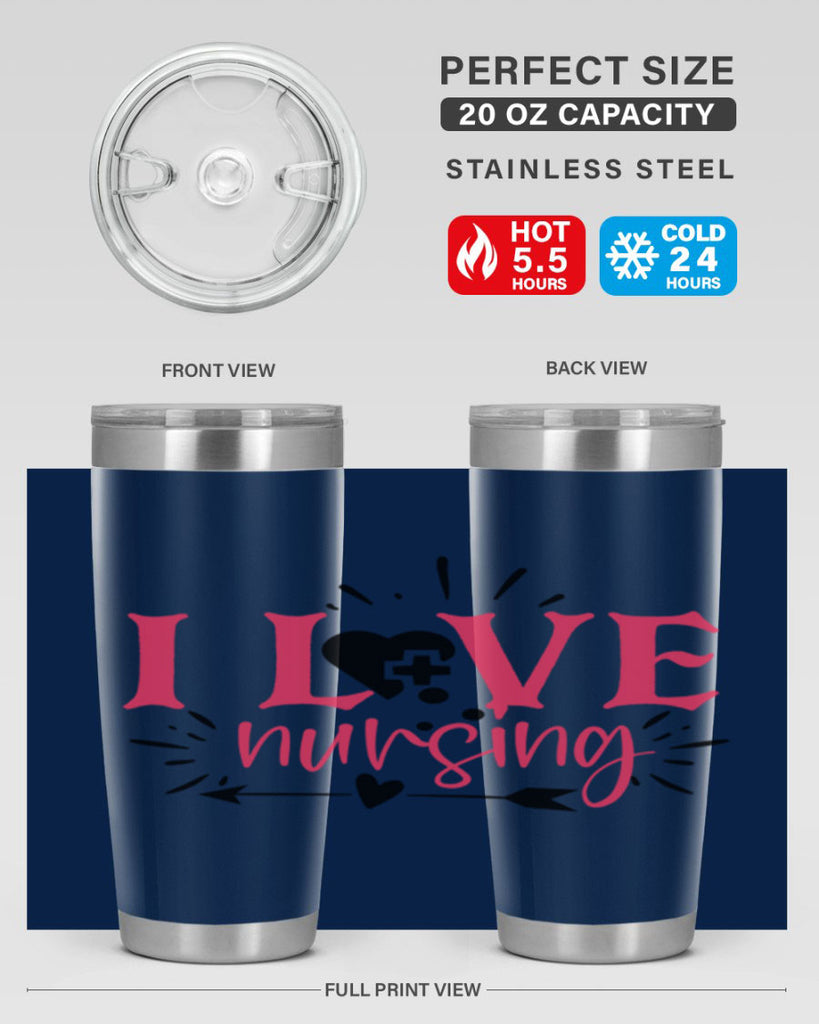 i love nursing Style 380#- nurse- tumbler