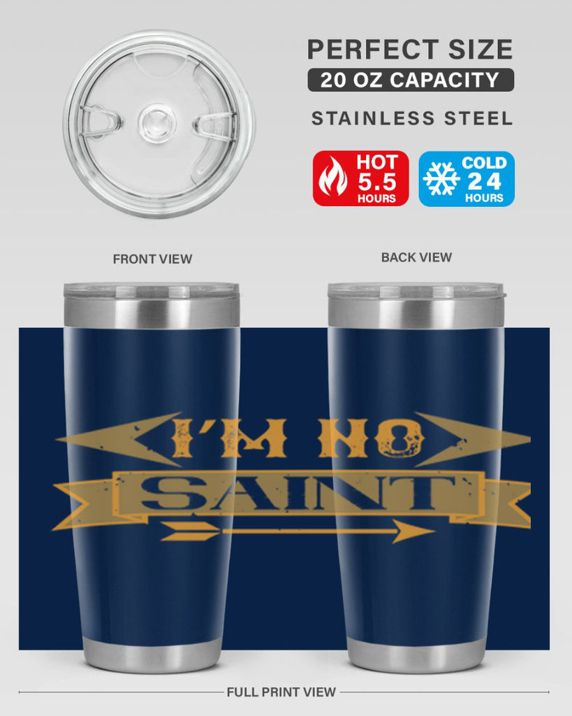 i’m no saint 59#- mardi gras- Tumbler