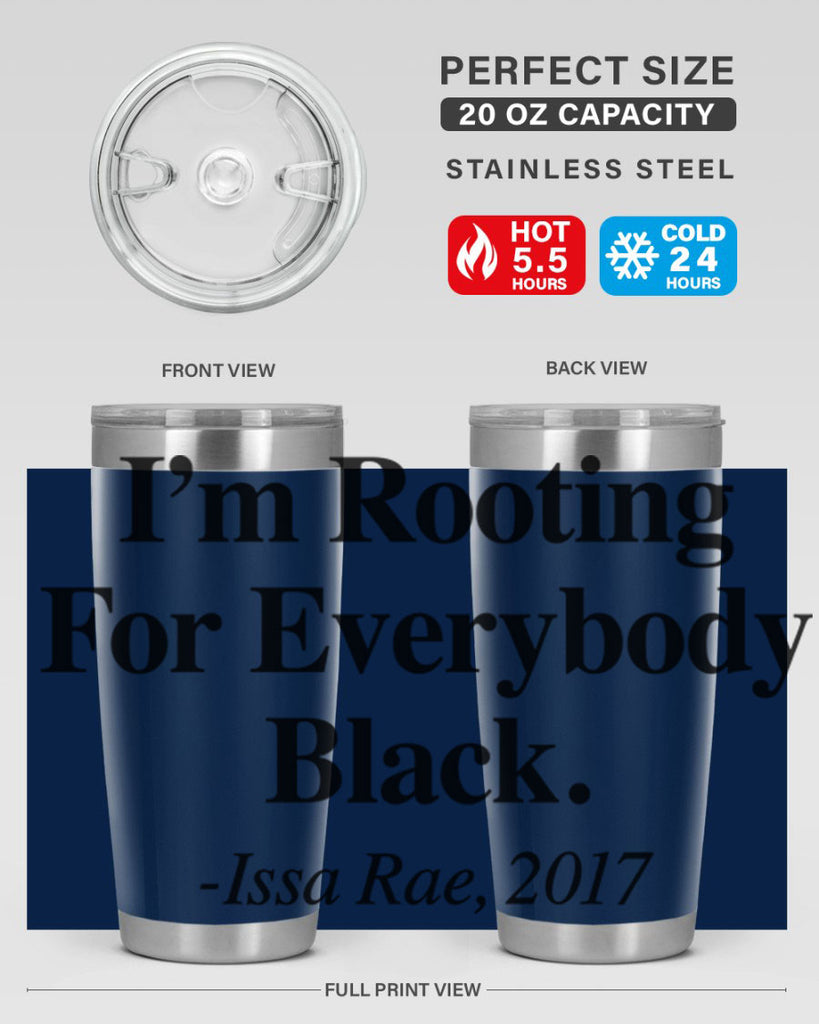 im  rooting for everybody black  109#- black words phrases- Cotton Tank