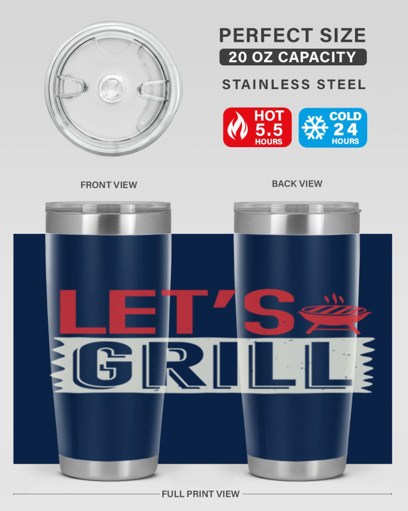 lets grill 25#- bbq- Tumbler