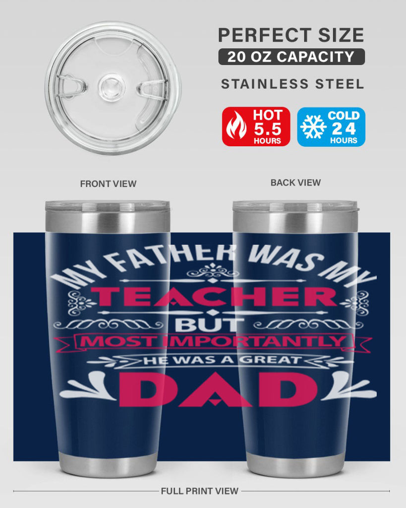 my father was my 251#- fathers day- Tumbler