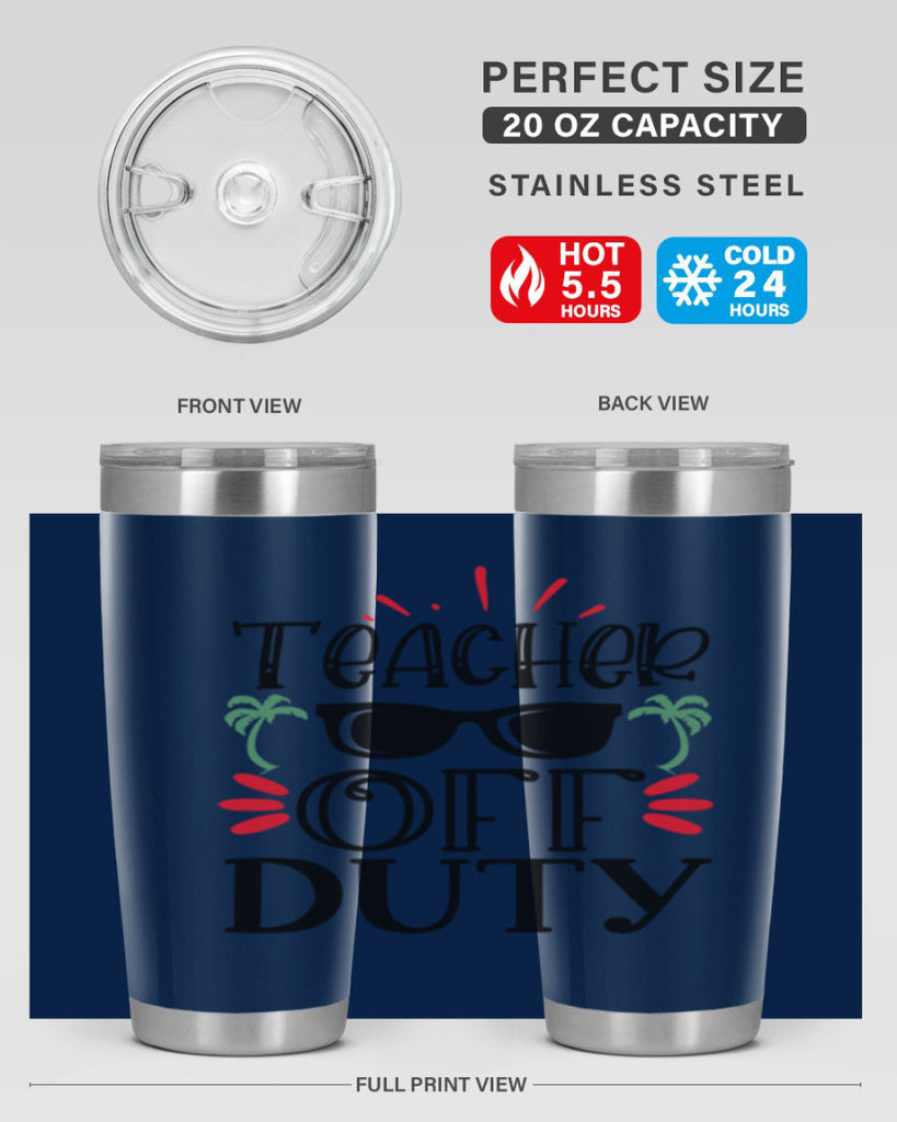 teacher off duty Style 204#- teacher- tumbler