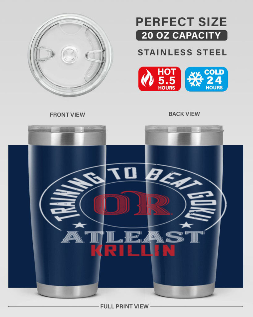 training to beat goku or atleast krillin 60#- gym- Tumbler