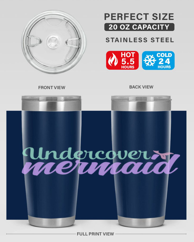 undercover mermaid 8#- mermaid- Tumbler