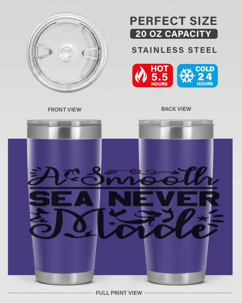 A Smooth Sea Never Made 11#- mermaid- Tumbler