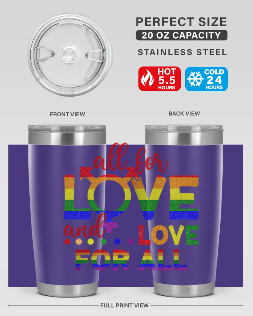 All For Love Love For All Lgbt Design 45#- lgbt- Tumbler