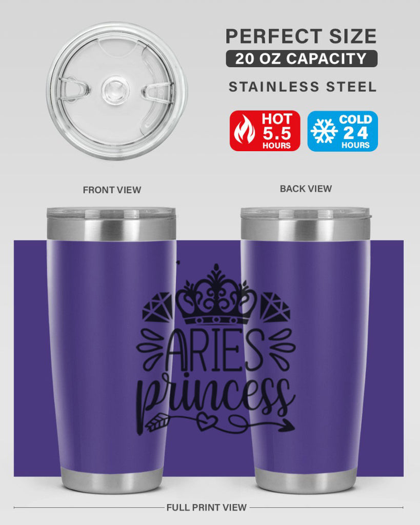 Aries princess 114#- zodiac- Tumbler