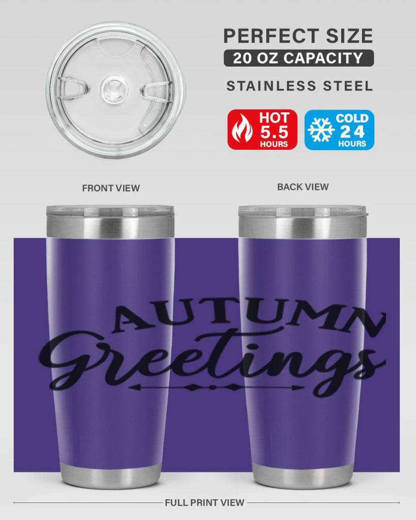 Autumn Greetings 16#- fall- Tumbler