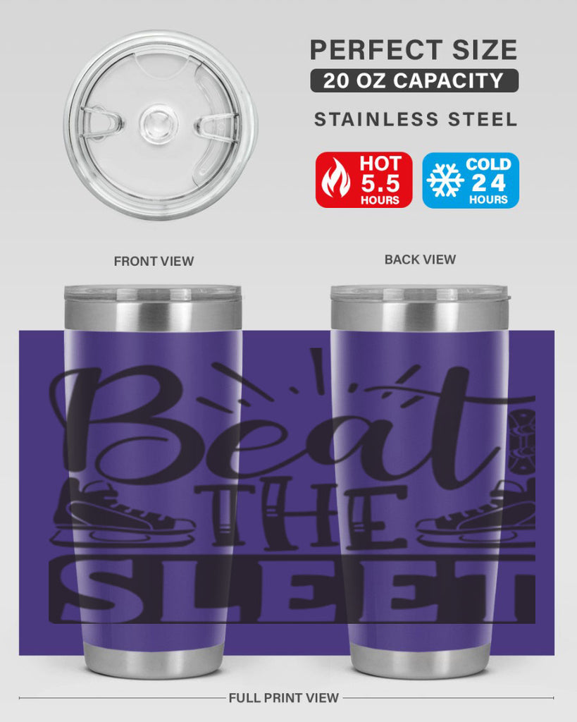 Beat the sleet 24#- winter- Tumbler