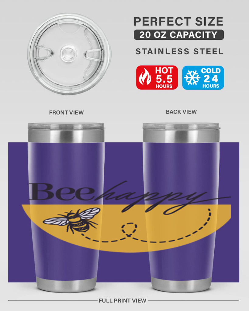 Bee Happy30#- spring- Tumbler