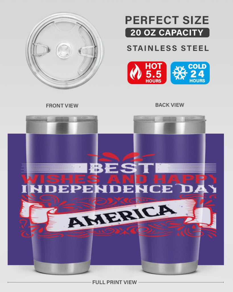 Best wishes and happy Independence Day america Style 86#- Fourt Of July- Tumbler