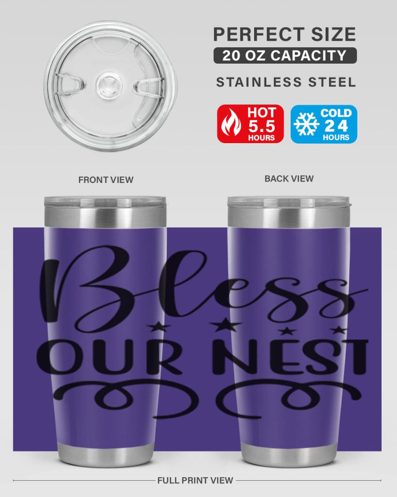 Bless Our Nest 50#- spring- Tumbler