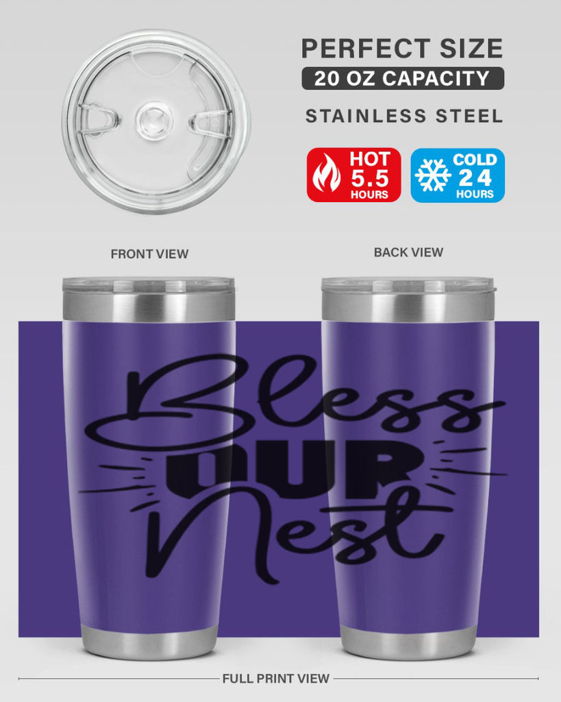 Bless Our Nest 52#- spring- Tumbler