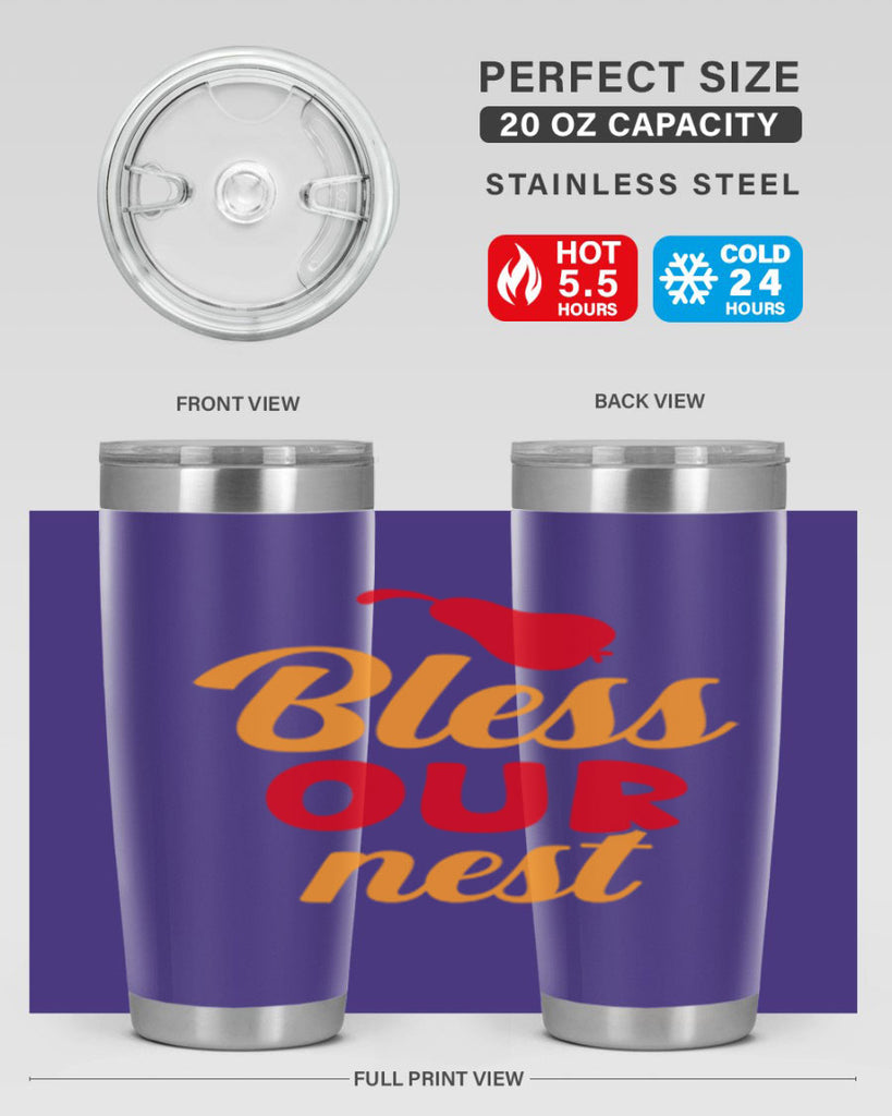 Bless our nest 53#- spring- Tumbler