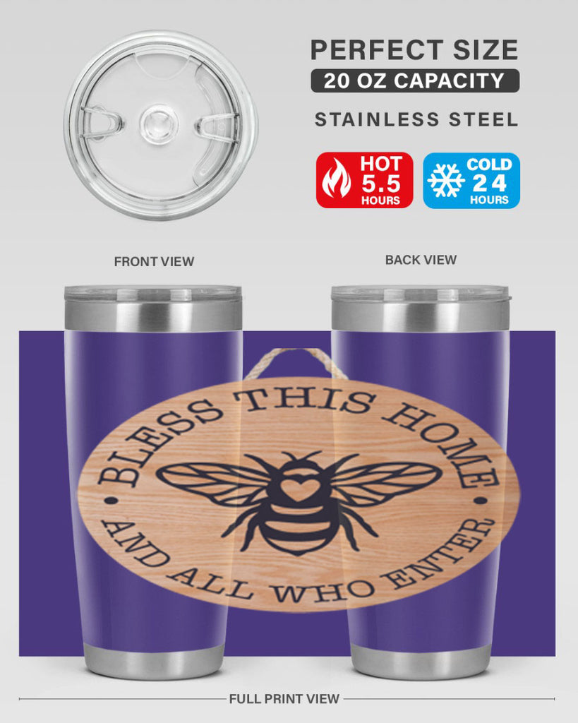 Bless this Home Bee Mockup58#- spring- Tumbler