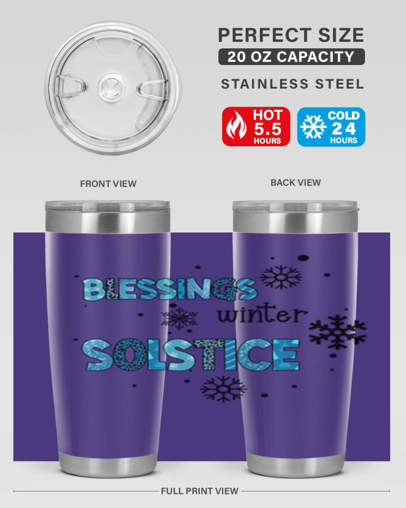 Blessings winter solstice 25#- winter- Tumbler