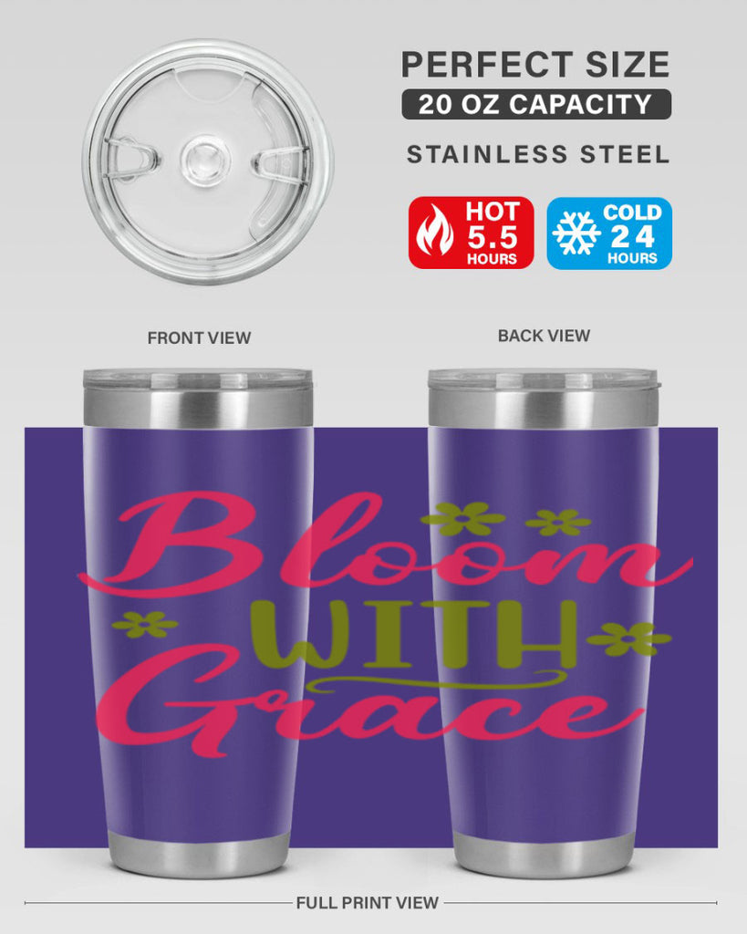 Bloom With Grace 80#- spring- Tumbler