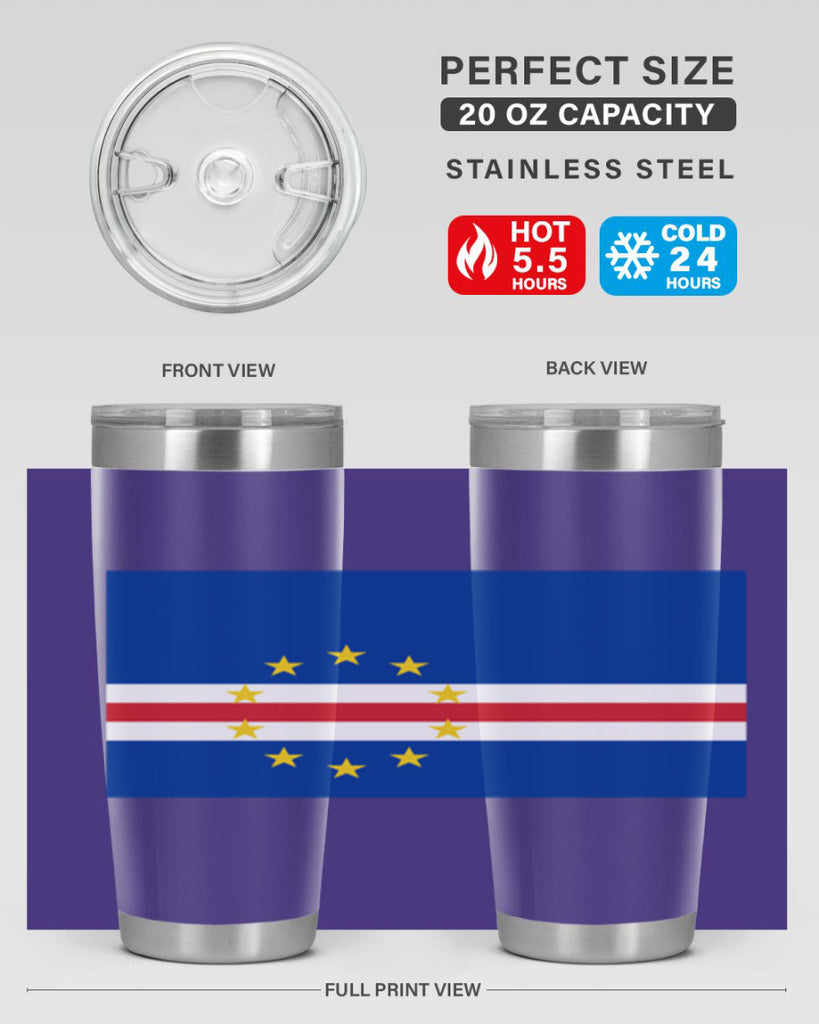 Cabo Verde 169#- world flags- Tumbler