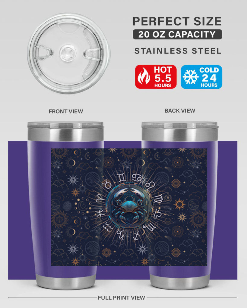Cancer Straight 146#- zodiac- Tumbler