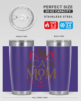 Cat Mom Style 6#- cat- Tumbler