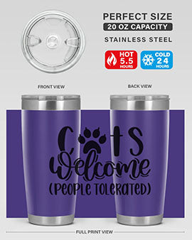 Cats Welcome Style 91#- cat- Tumbler