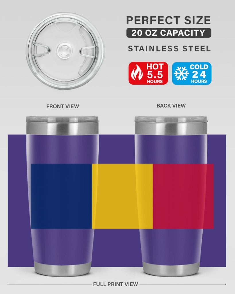 Chad 164#- world flags- Tumbler