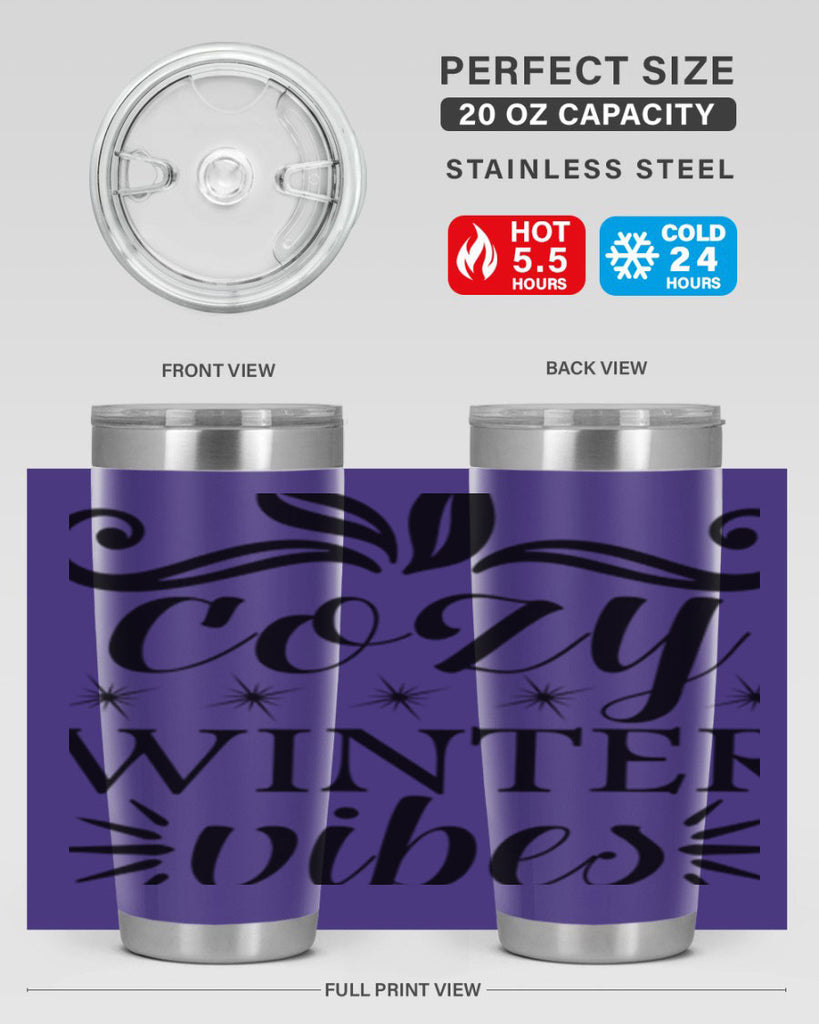 Cozy Winter Vibes 78#- winter- Tumbler