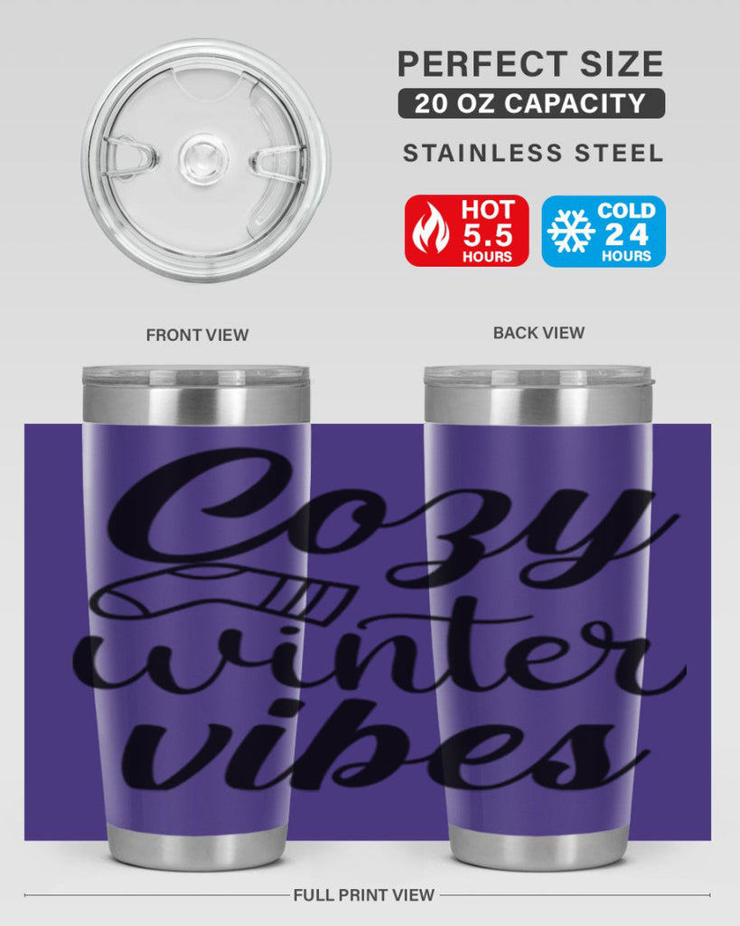 Cozy Winter Vibes 82#- winter- Tumbler