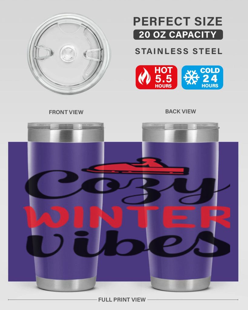 Cozy winter vibes 68#- winter- Tumbler