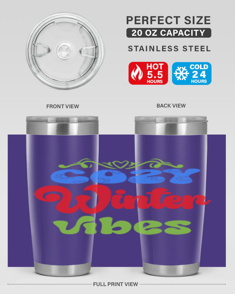 Cozy winter vibes 75#- winter- Tumbler