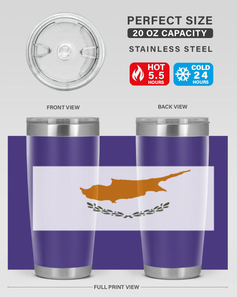 Cyprus 153#- world flags- Tumbler