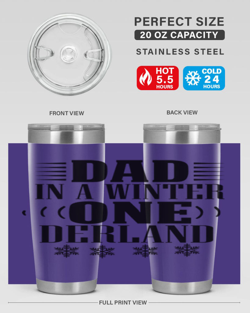 DAD IN A WINTER ONE DERLAND 91#- winter- Tumbler