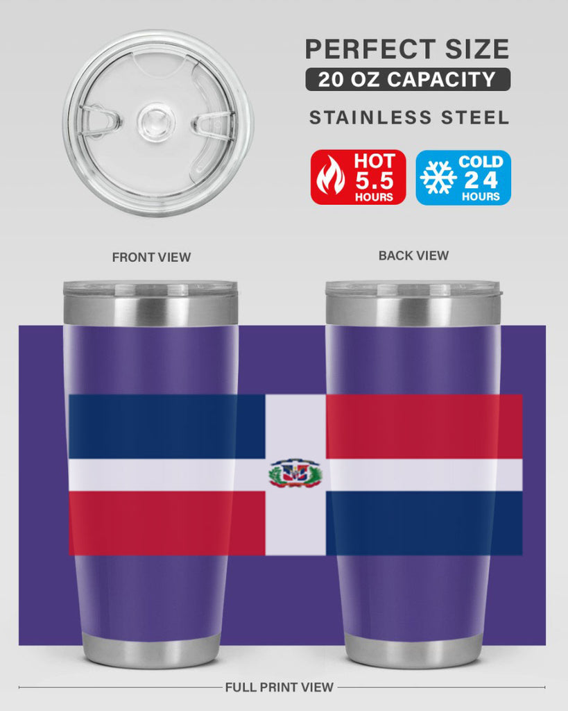 Dominican Republic 148#- world flags- Tumbler