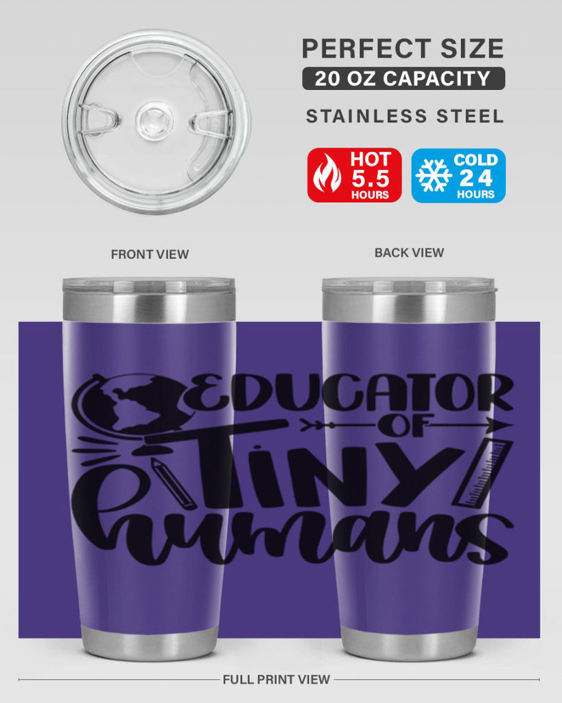 Educator Of Tiny Humans Style 75#- teacher- tumbler