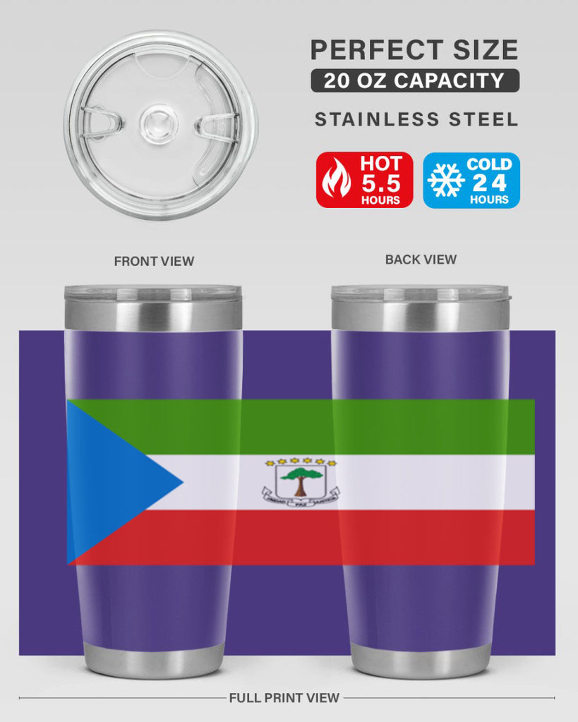 Equatorial Guinea 144#- world flags- Tumbler