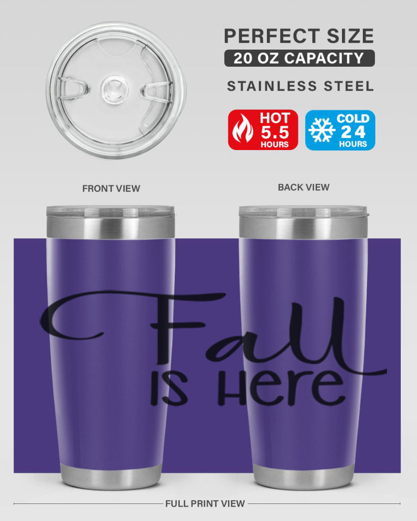 Fall Is Here 109#- fall- Tumbler