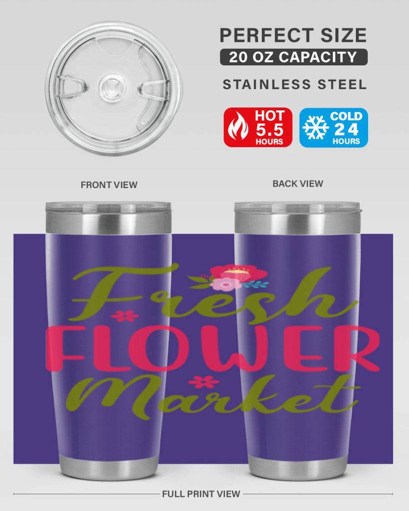 Fresh Flower Market 144#- spring- Tumbler