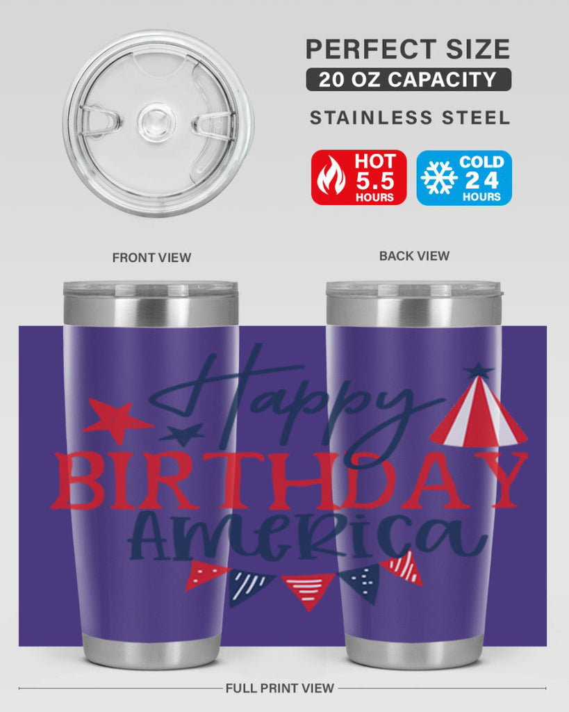 Happy Birthday america Style 30#- Fourt Of July- Tumbler